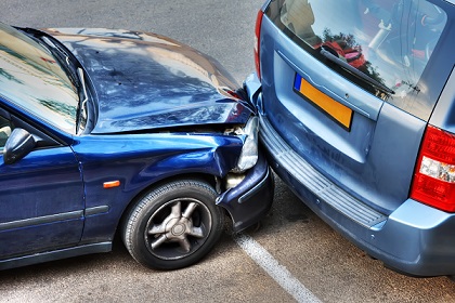 Image of rear-end car collision