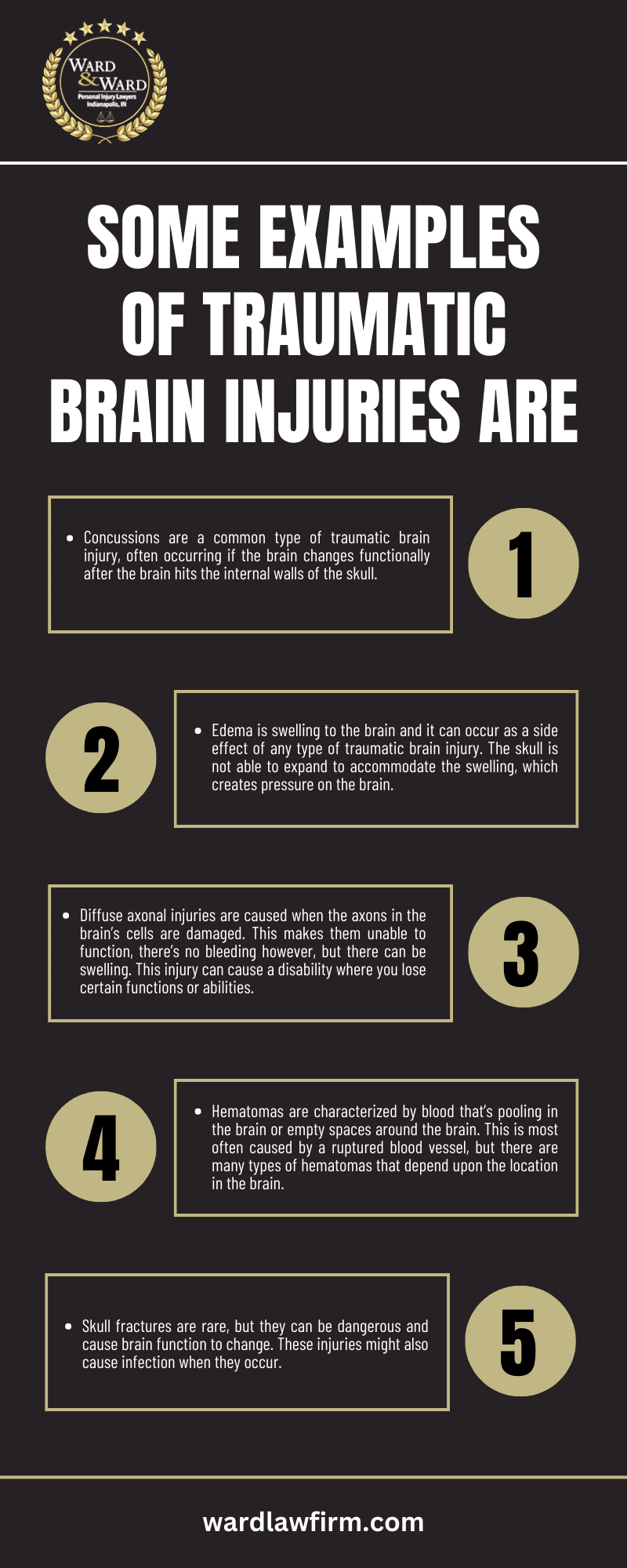 Some Examples Of Traumatic Brain Injuries Are Infographic